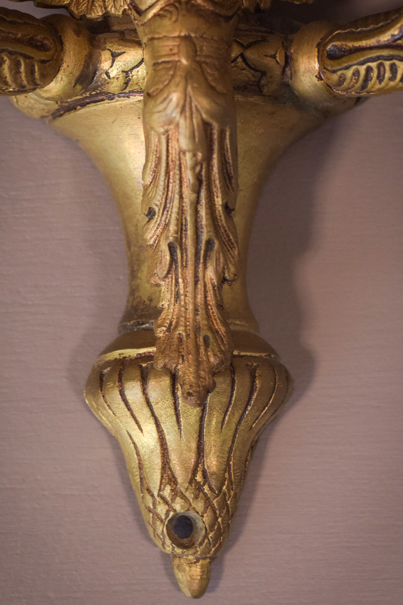 Pair of Wall Lamps with Angels