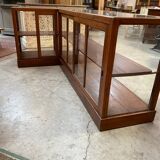 Mahogany corner display counter