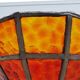 Large Art Deco Red Stained Glass Floor Lamp