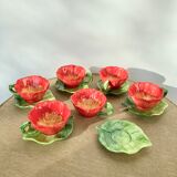 Coffee cups flowers slurry