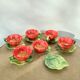 Coffee cups flowers slurry