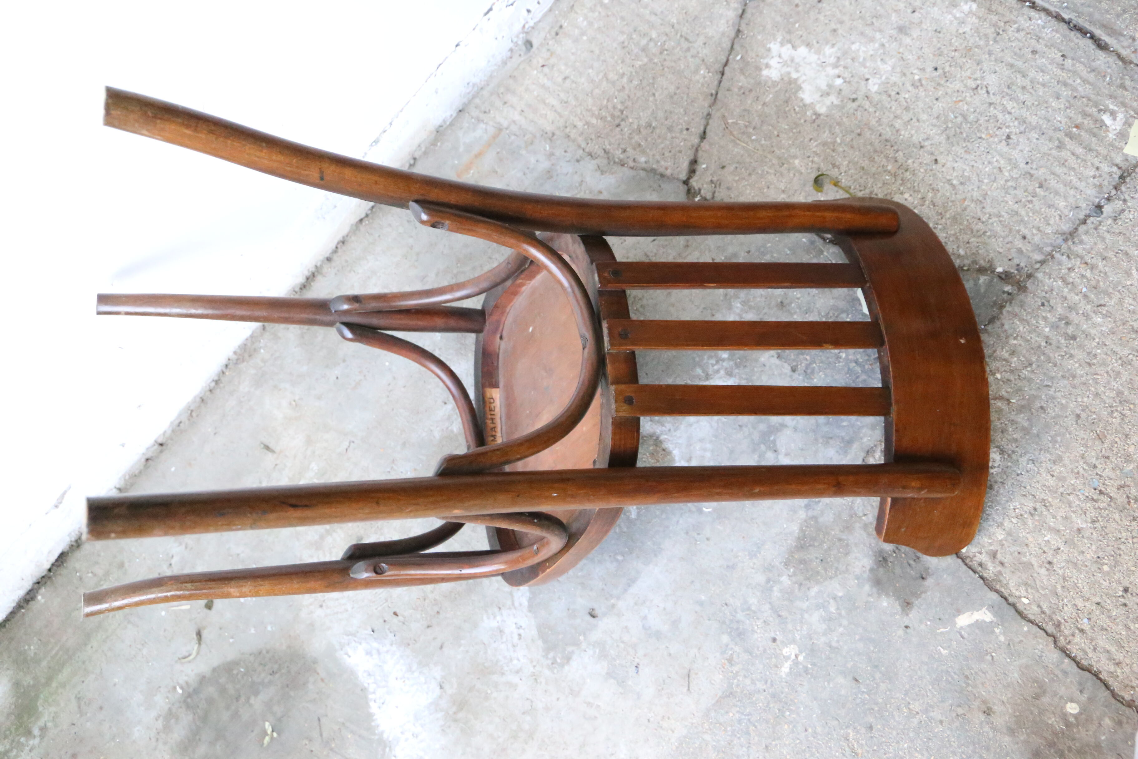 Bistro chair, wood, Mahieu