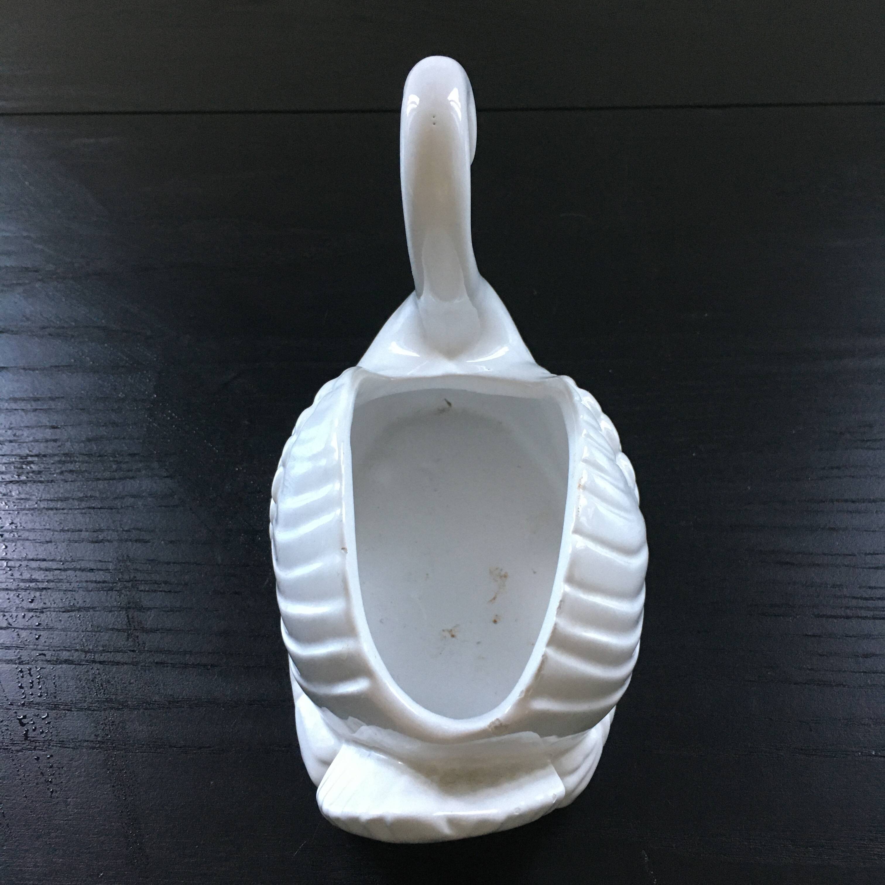 Vide poche cygne blanc