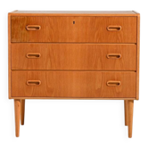 Scandinavian oak chest of drawers, 1960s