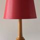 Lampe en bois tourné vintage