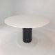 Table à manger ronde en marbre, années 1980