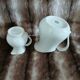 2 antique pitchers in white earthenware