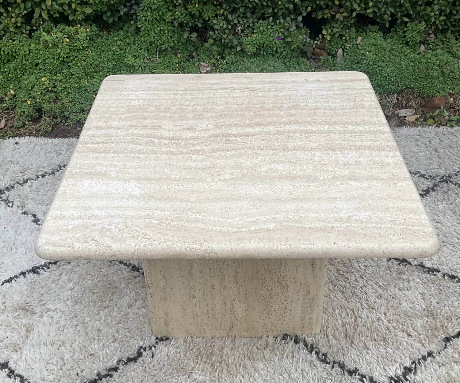 Travertine coffee table, 1970s