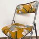 Vintage folding chair - upcycling - Iphigenie Yellow
