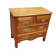 Petite commode parisienne Louis XV en noyer du 18e siècle
