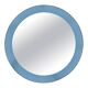 Blue glass wall mirror, Italian, circa 1960s-1970s.