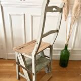 Transformable stepladder chair