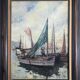 Tableau HST by Henri Schaeffer (1900-1975) "Fishing Boat" + frame