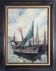 Tableau HST by Henri Schaeffer (1900-1975) "Fishing Boat" + frame