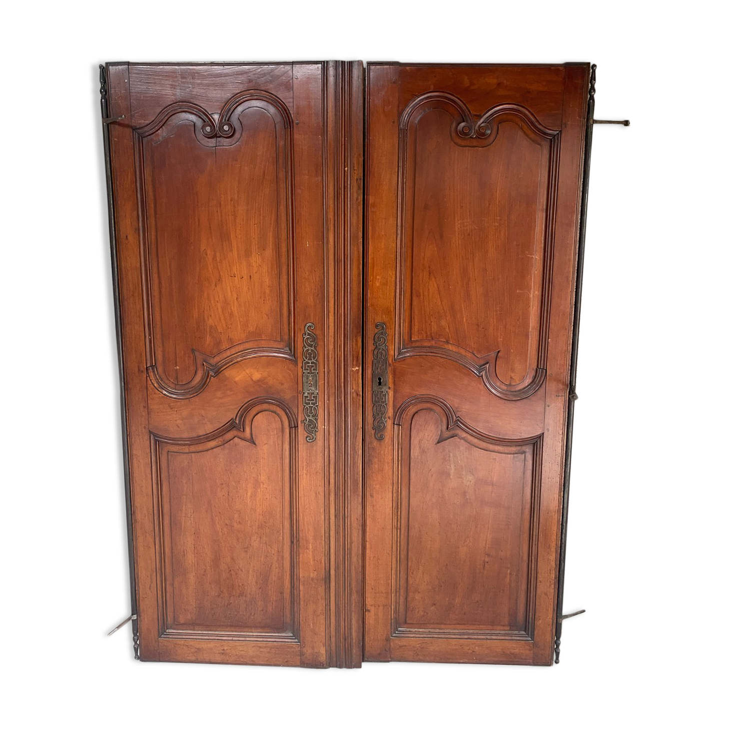 Pair of walnut doors