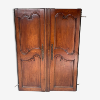 Pair of walnut doors