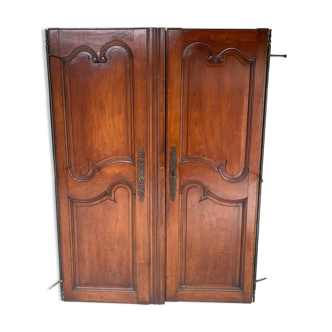 Pair of walnut doors