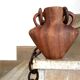 Vase à anses en bois années 50