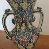 Vase multicolores signé safi
