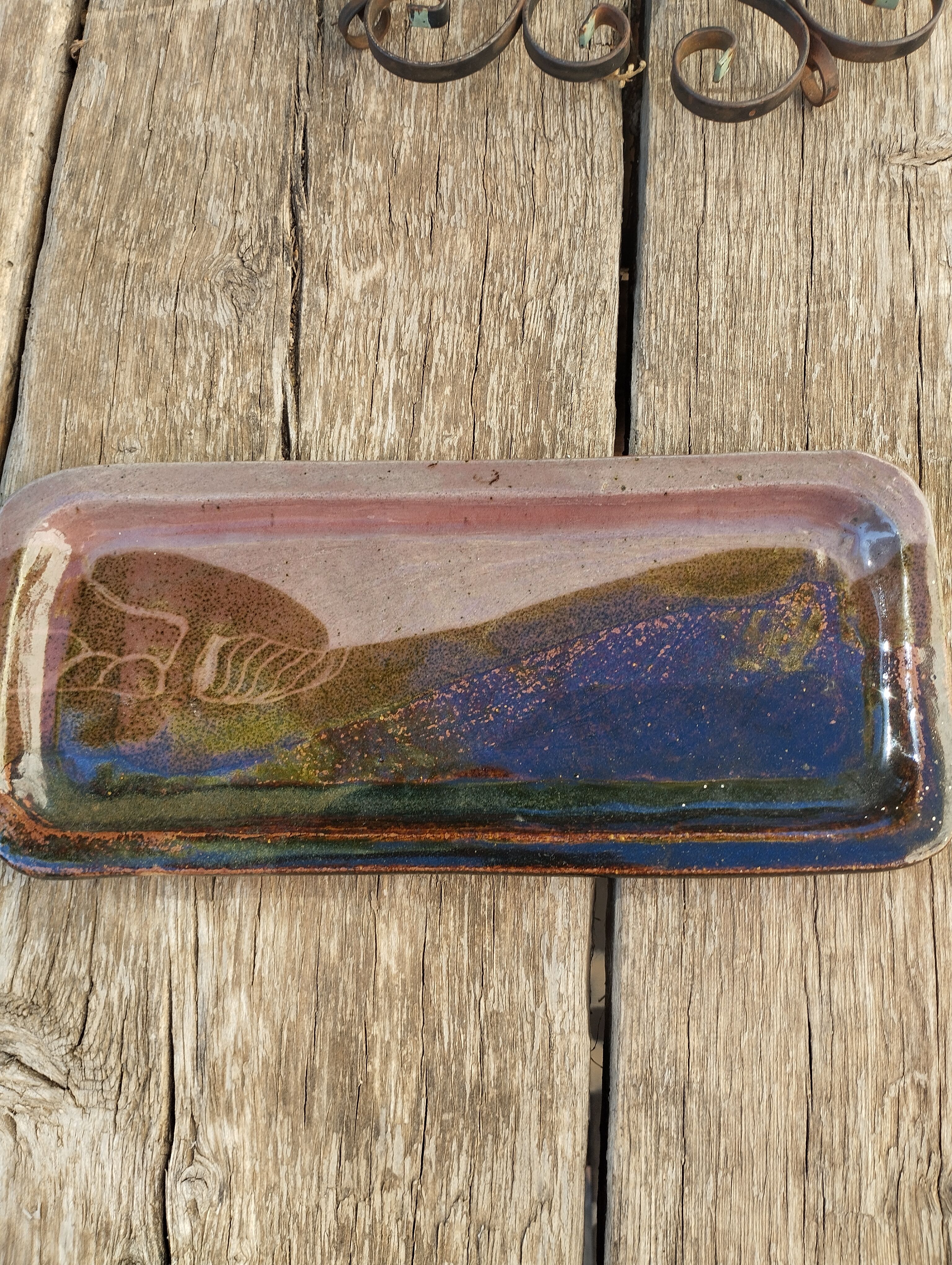 Handmade signed pocket tray