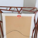 Rare large mirror "Konkret" Mid-Century Yngve Ekström by Eden Spegel in Sweden