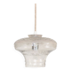 Lampe suspendue Art Déco en verre taillé