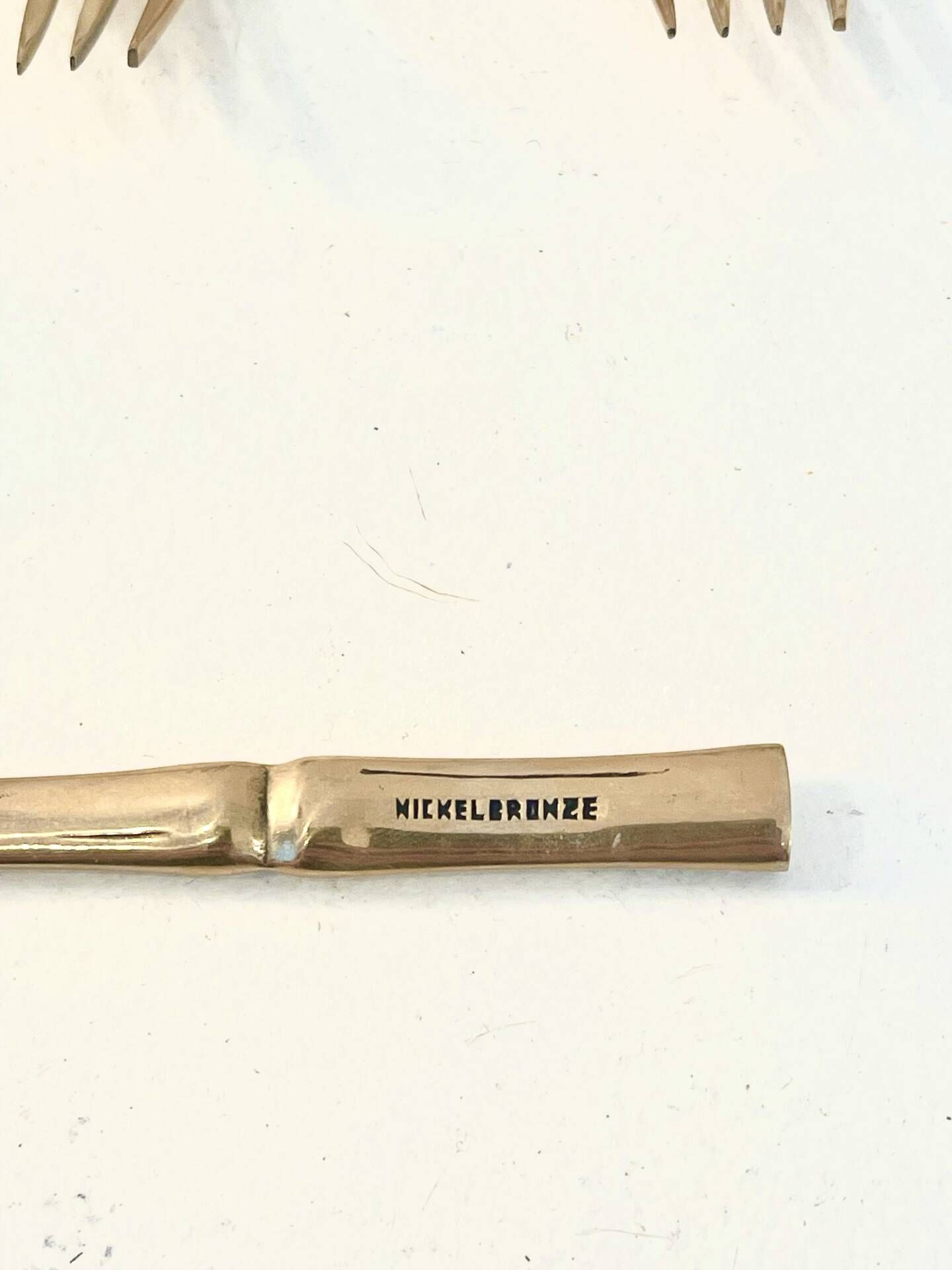 12 dessert forks, Hollywood Regency - circa 1970