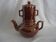Vintage brown glazed ceramic teapot or herbal teapot