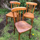 Trio chaises bistrot monobloc