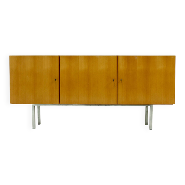 Buffet minimaliste en hêtre du milieu du siècle, années 1970
