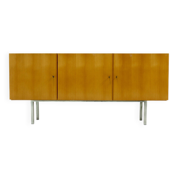 Mid Century Minimalist Beech Sideboard 1970s
