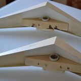 Pair of modernist reconstruction wall lamps