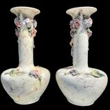 Pair of slip vases