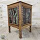Antique Art Deco (Haagse School) planter with tiles / wood  (Holland)