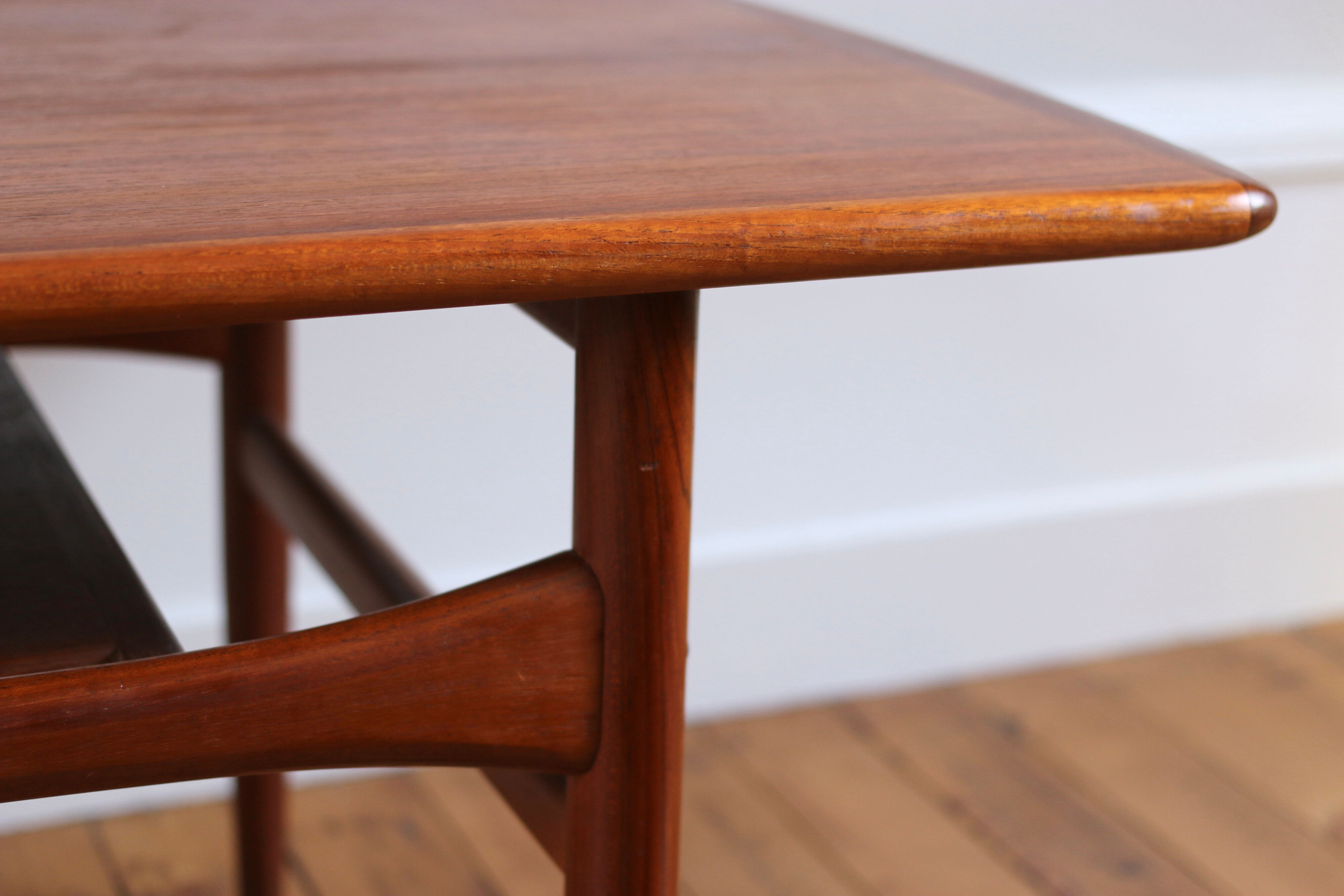 Scandinavian teak coffee table Arrebo Mobler 1960