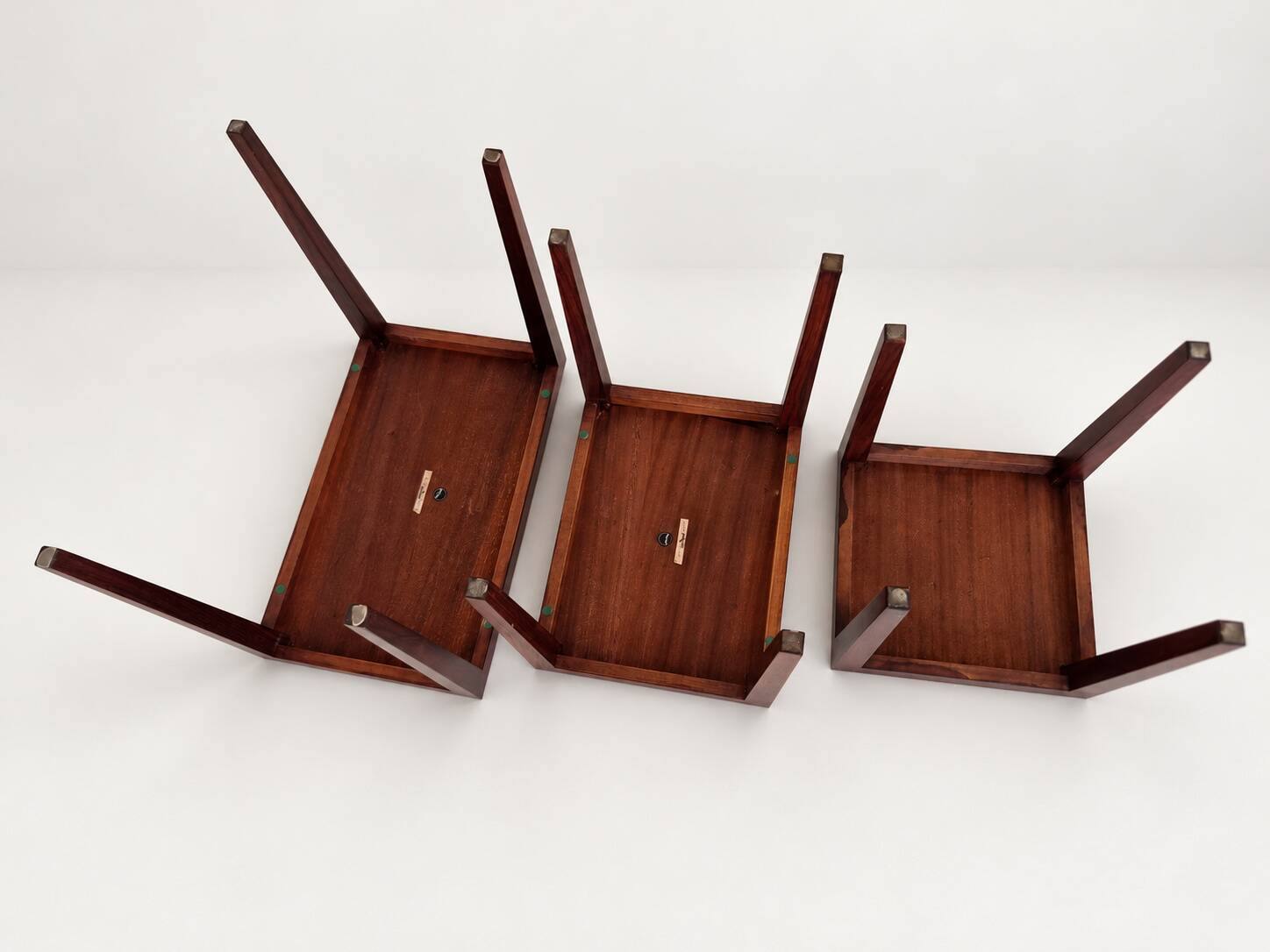 Tables gigognes en palissandre par Severin Hansen, Haslev Møbelsnedker Danemark années 60.