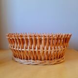 Rattan and bamboo planter from the 60s