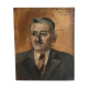 Portrait huile vintage