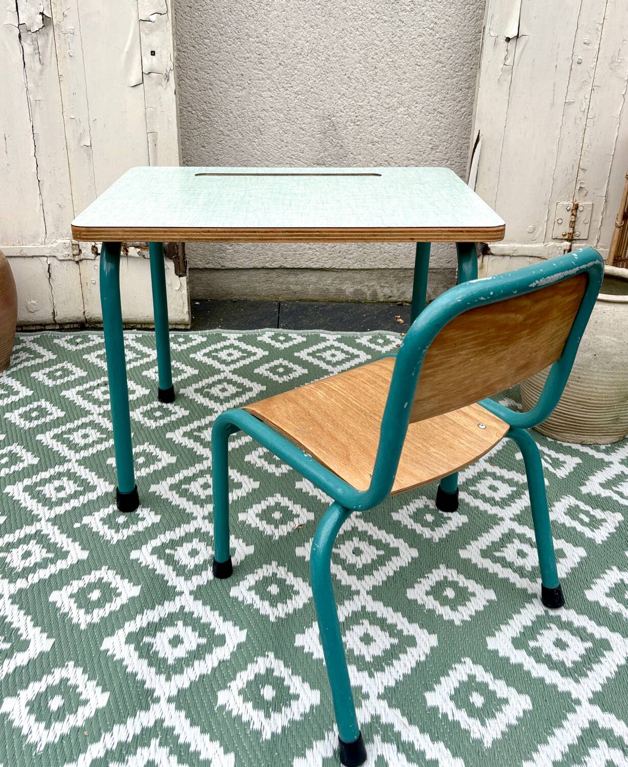 Bureau enfant Formica avec chaise