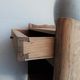 Vintage wooden bedside - Louis XV style nightstand in Oak