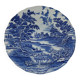 Lunéville porcelain - 28 cm serving plate, blue landscape