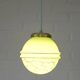 Art Deco Redesign Antique Mint Green Pendant Light Hanging Lamp 1930's