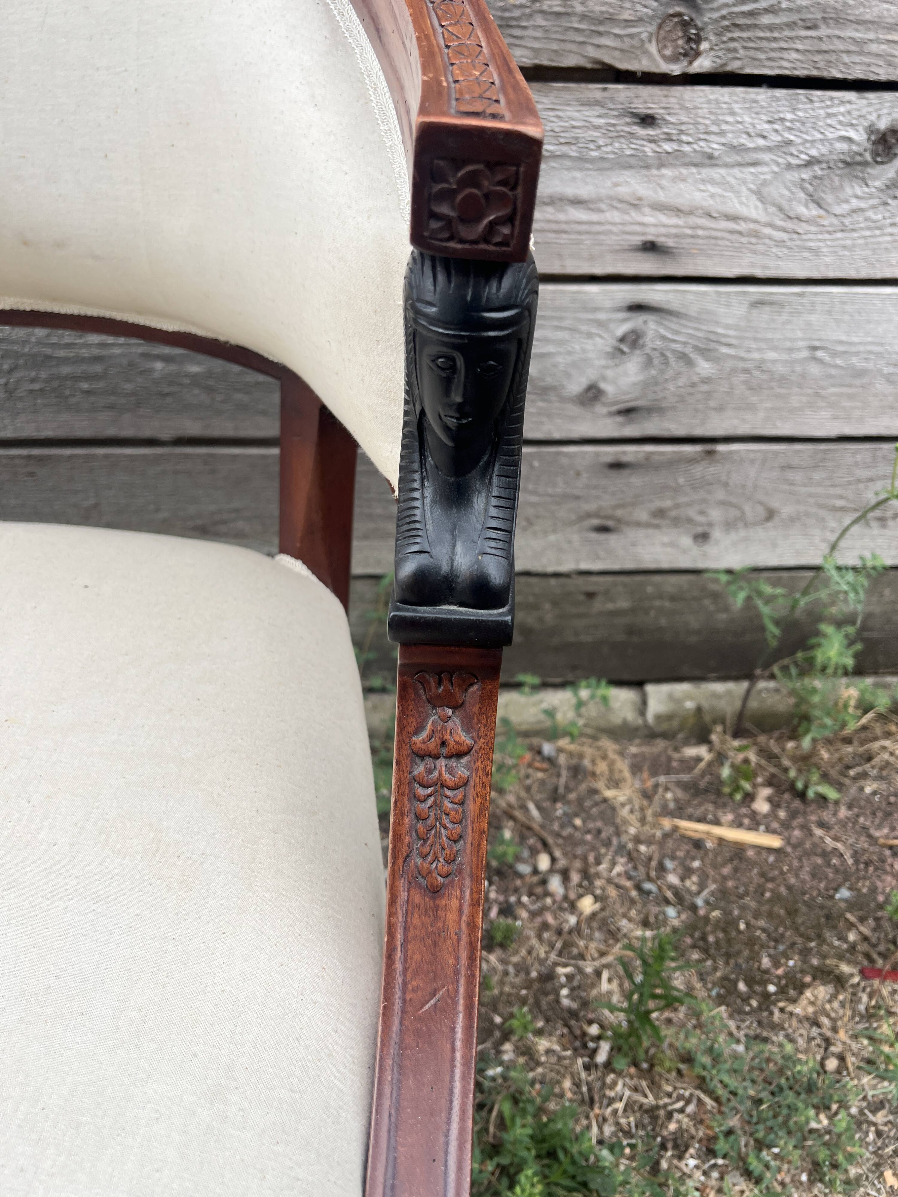 Gondola armchair, Return from Egypt style