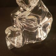 Cendrier vide-poche de forme corolle, cristal de Vannes Le Chatel (A 240)