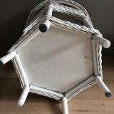 Rattan side table