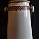Vintage porcelain milk pot rattan handle