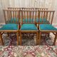 Set of 6 1950s beech chairs.