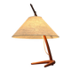 Dornstab table lamp in modern teak from the mid-century by A. Pöll for Kalmar, Vienna, 1950s.