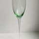 Set of 10 very high champagne flutes in colored glass 70s