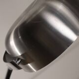 Vintage arc floor lamp with a chrome metal balance, 1970.